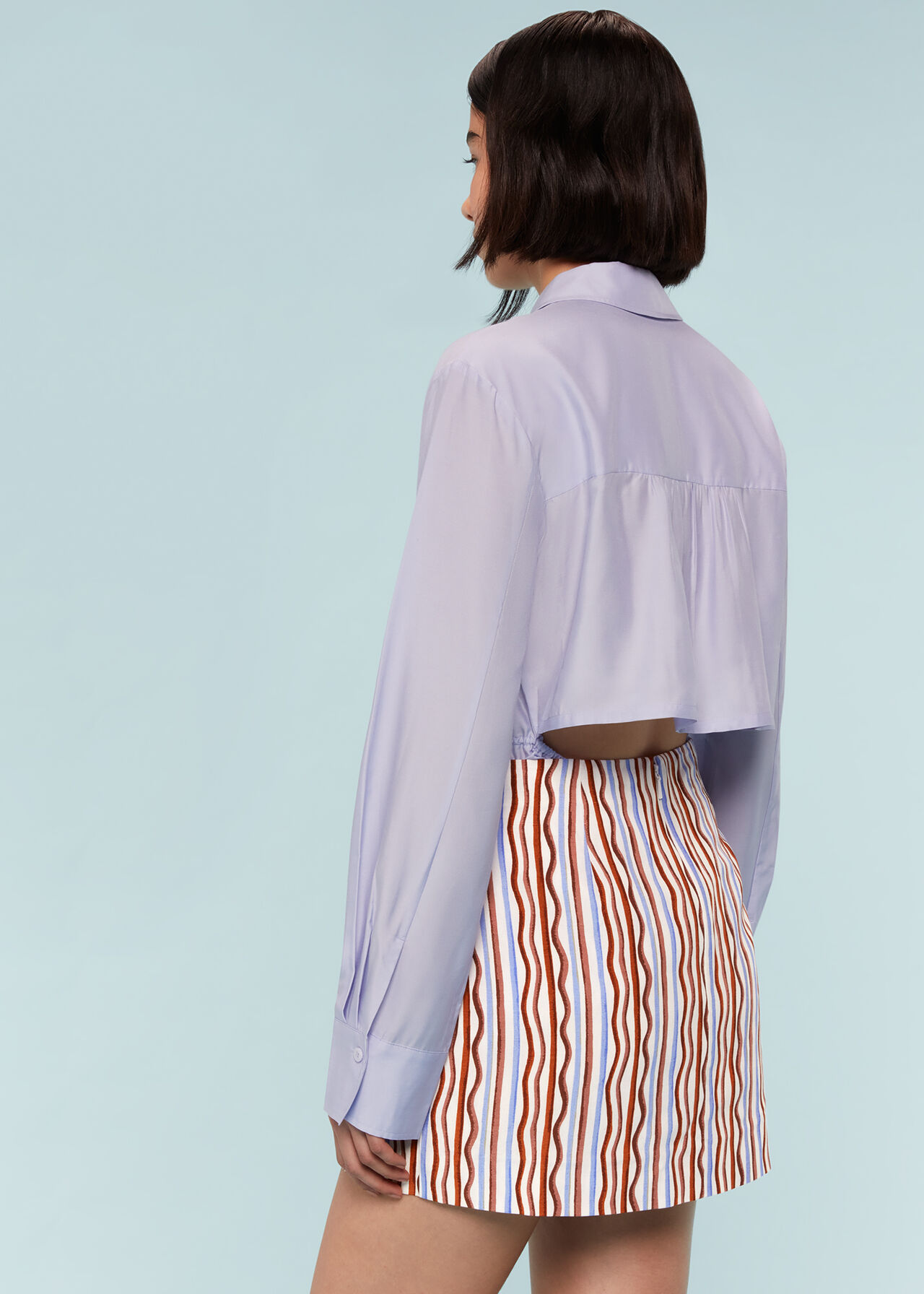 Wiggle Stripe Mini Skirt