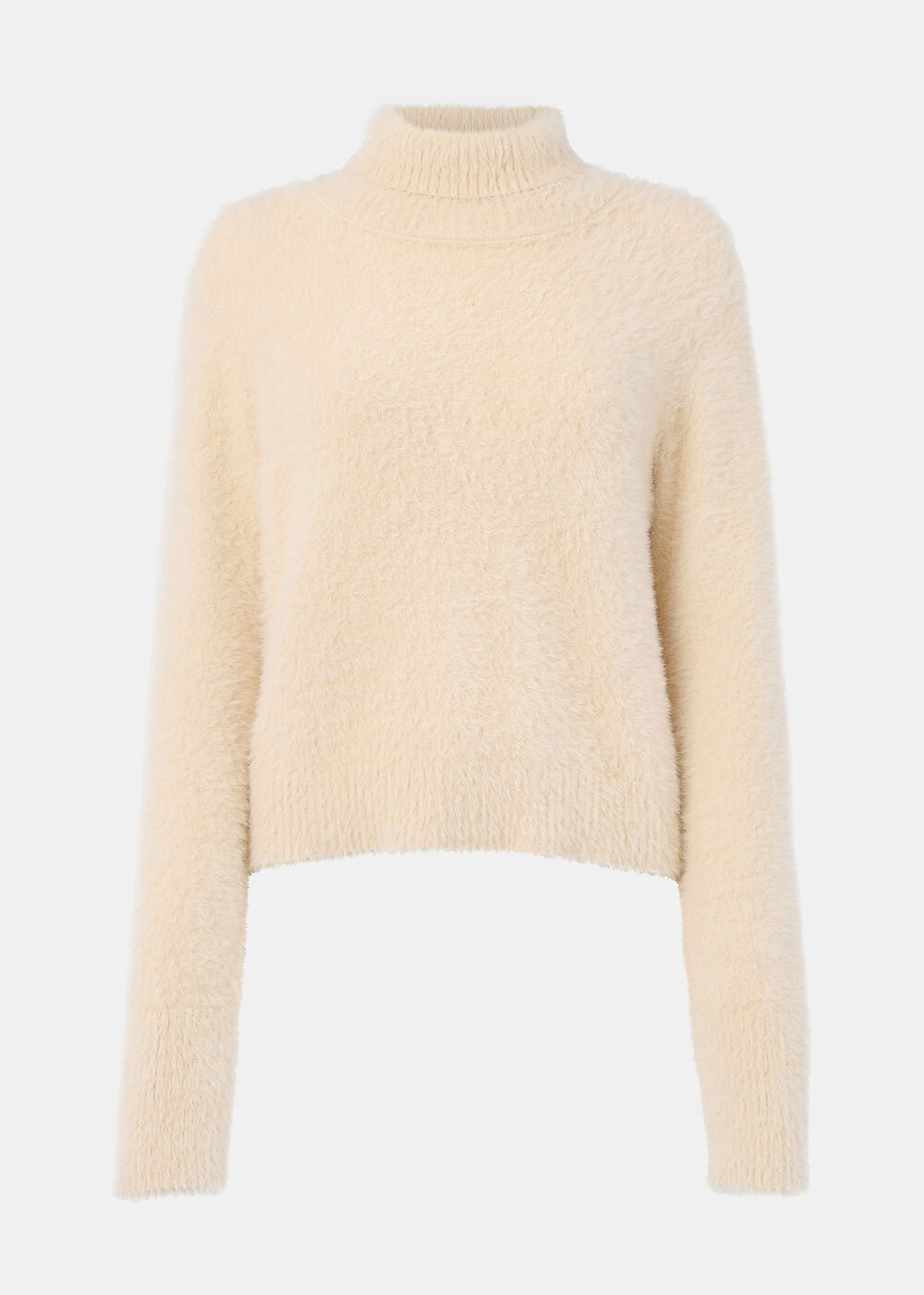 Isla Cropped Fluffy High Neck