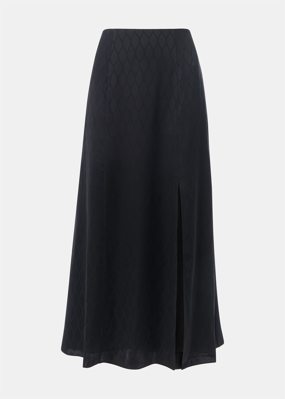 Diamond Jacquard Midi Skirt
