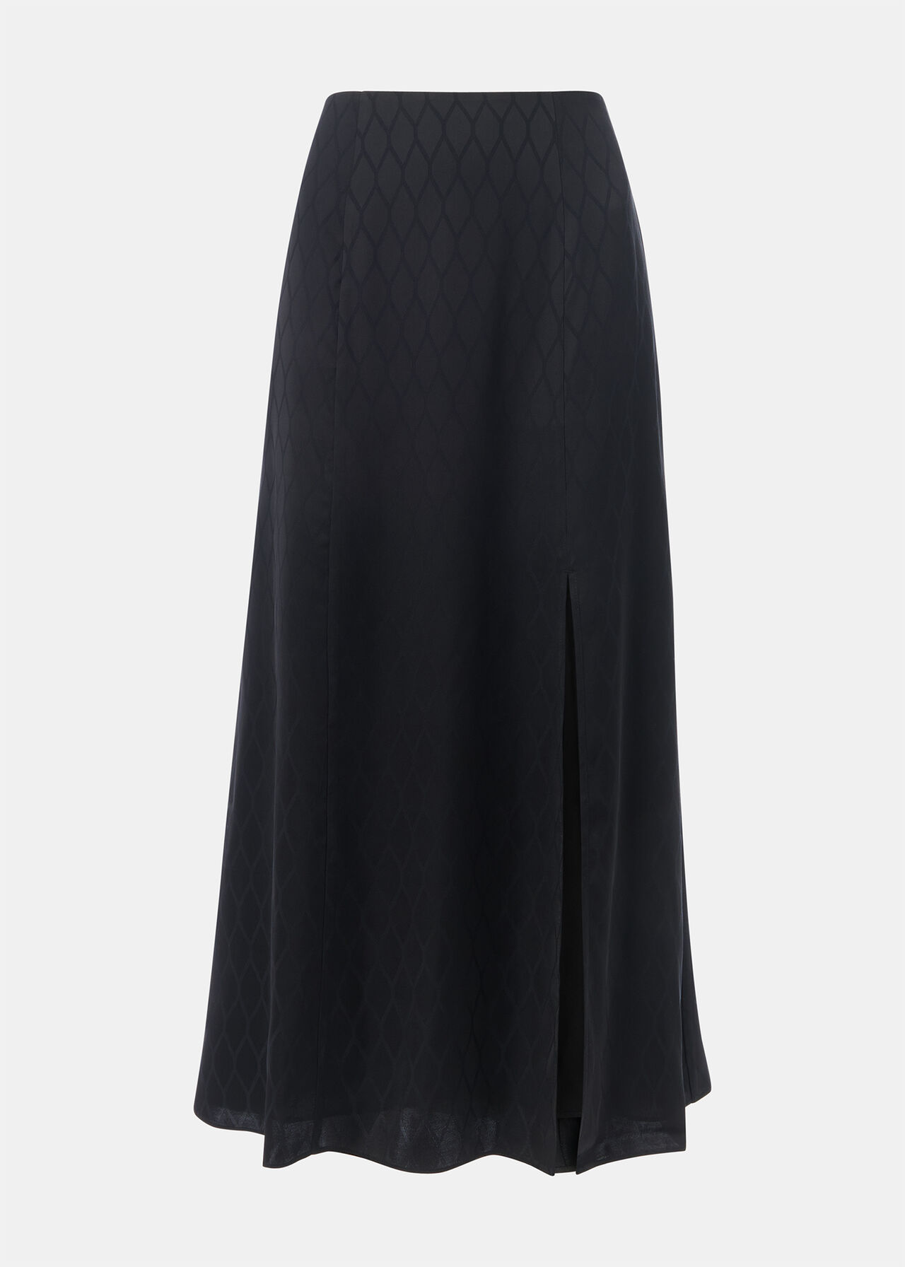 Diamond Jacquard Midi Skirt