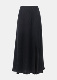 Diamond Jacquard Midi Skirt