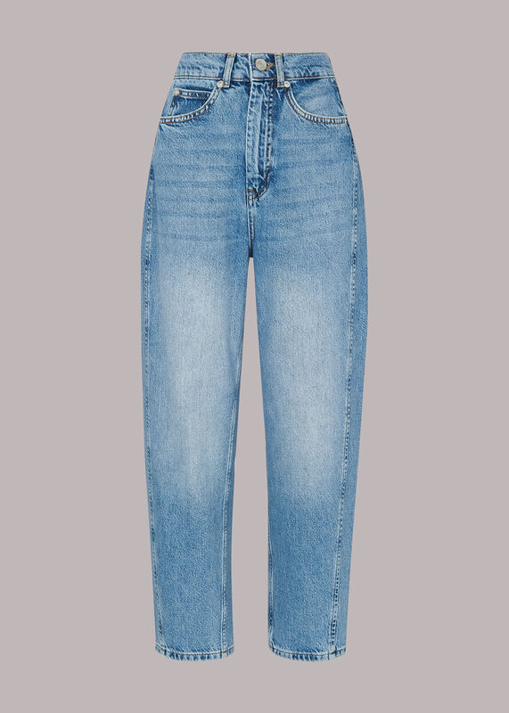 Petite Authentic Barrel Leg Jean