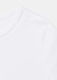 Broderie Trim Detail Tee