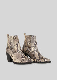 Allington Snake Western Boot Black/Multi