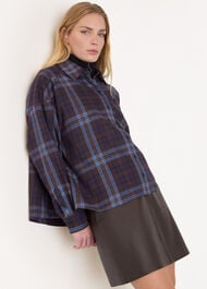 Checked Brushed Cotton Shirt