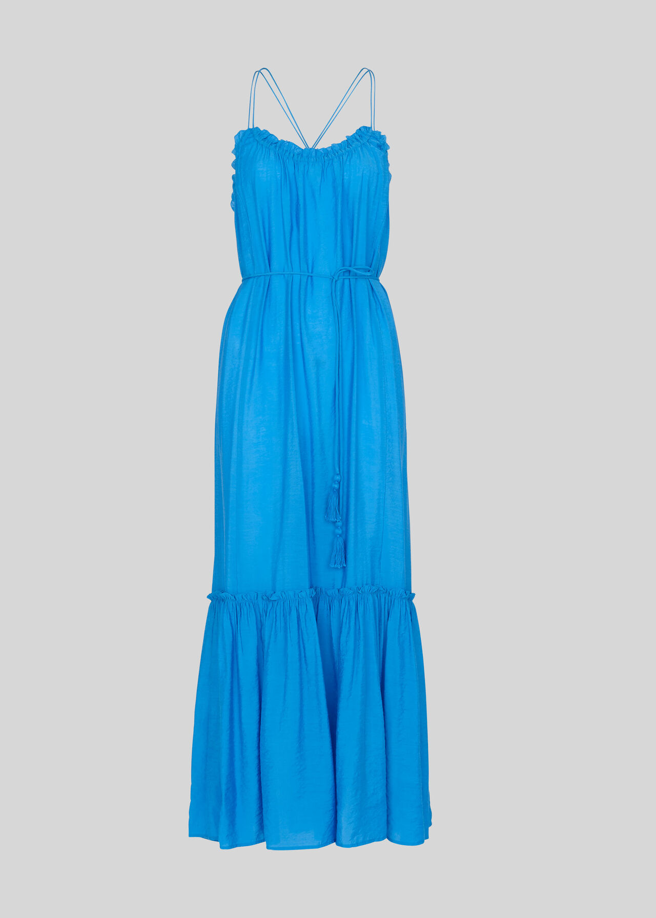 Salina Longline Maxi Dress Blue