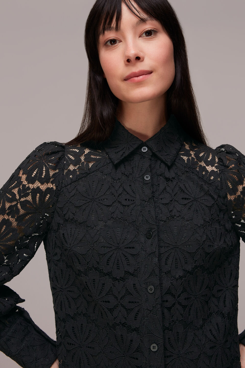 Lace Shirt Dress