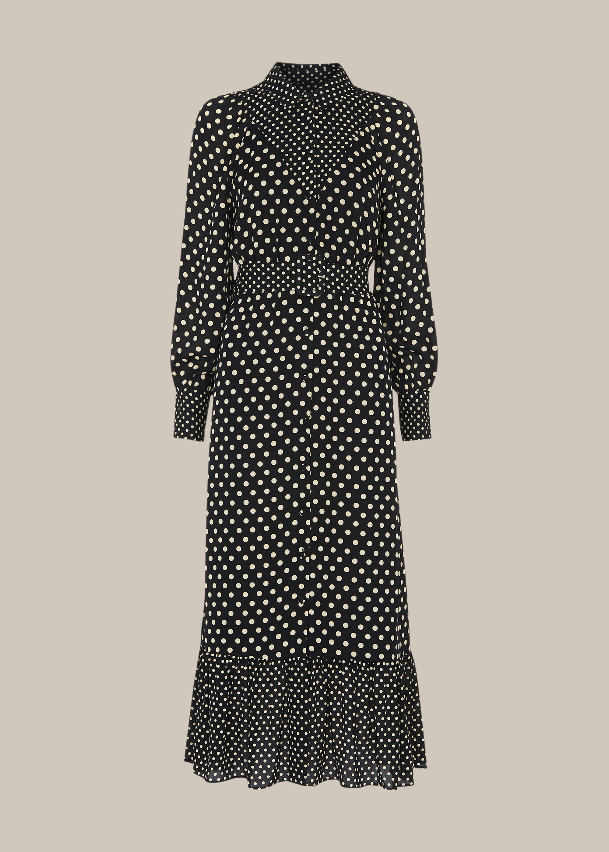 Whistles spot wrap jersey dress on sale