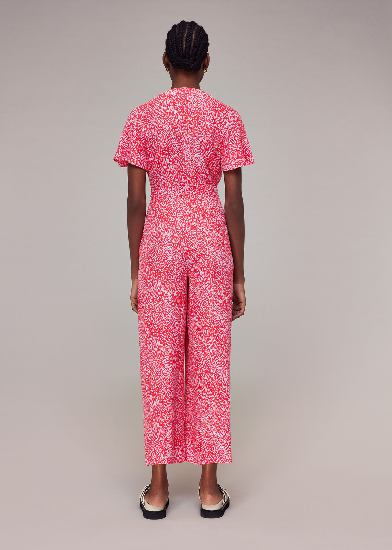 Diagonal Leopard Jumpsuit