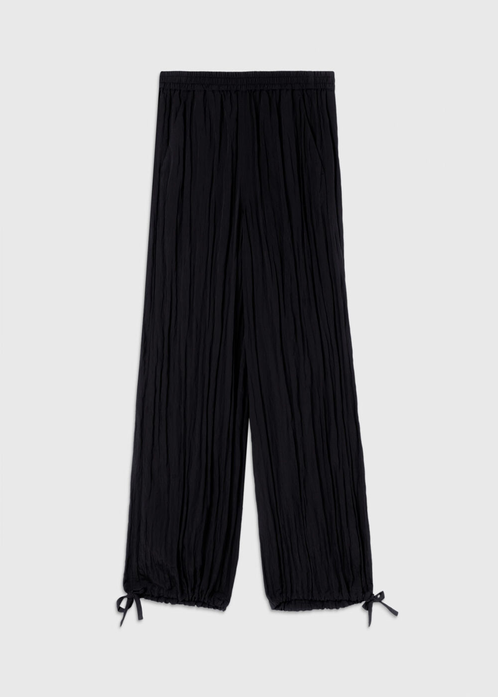 Balloon Tie Hem Trousers