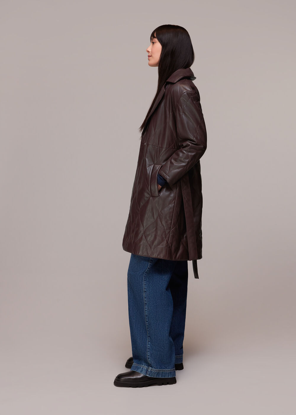 Luna Leather Belted Jacket