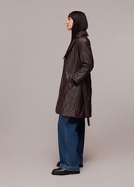Luna Leather Belted Jacket