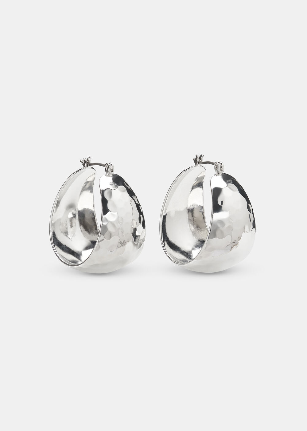 Textured Curved Earring