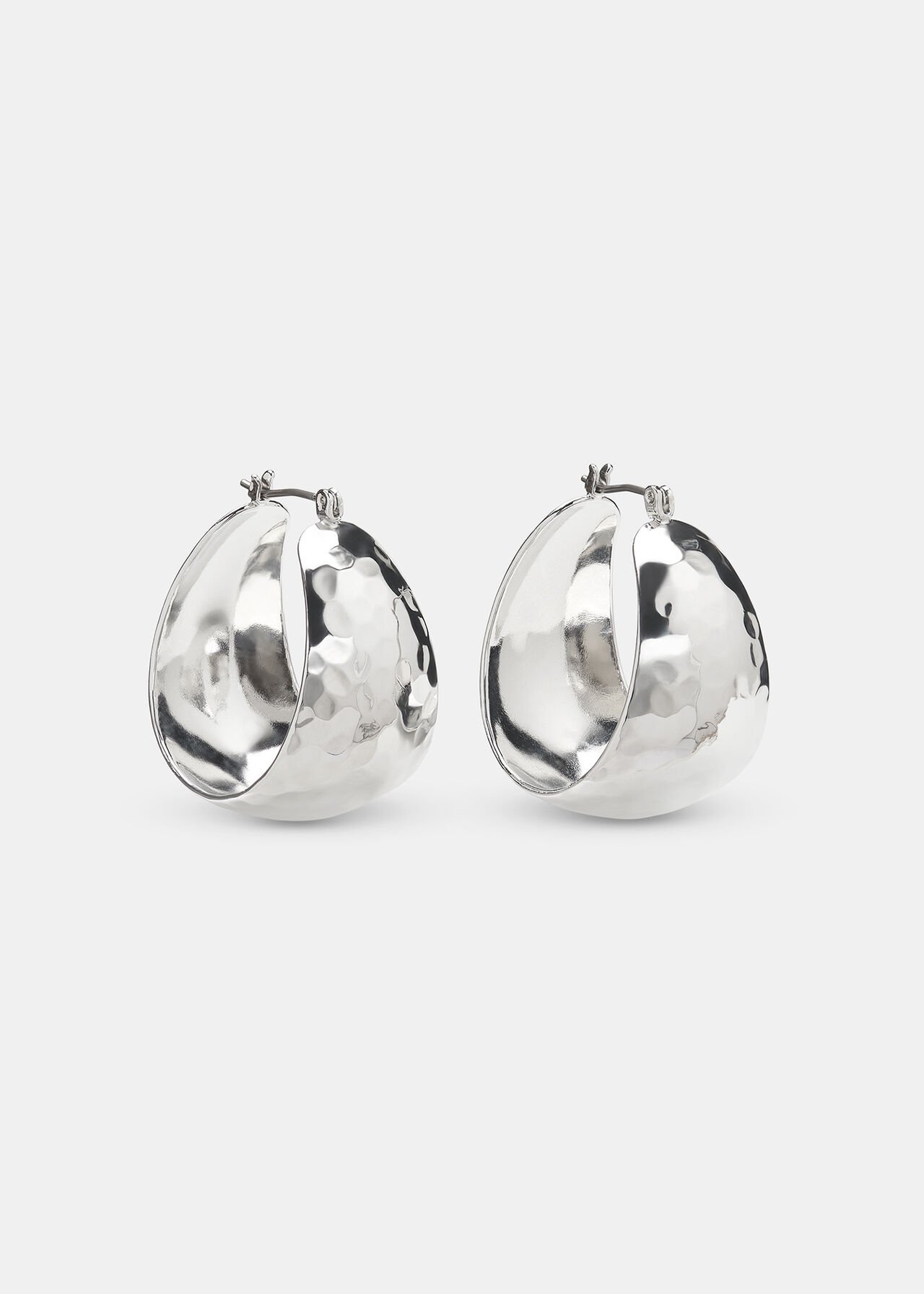 Textured Curved Earring