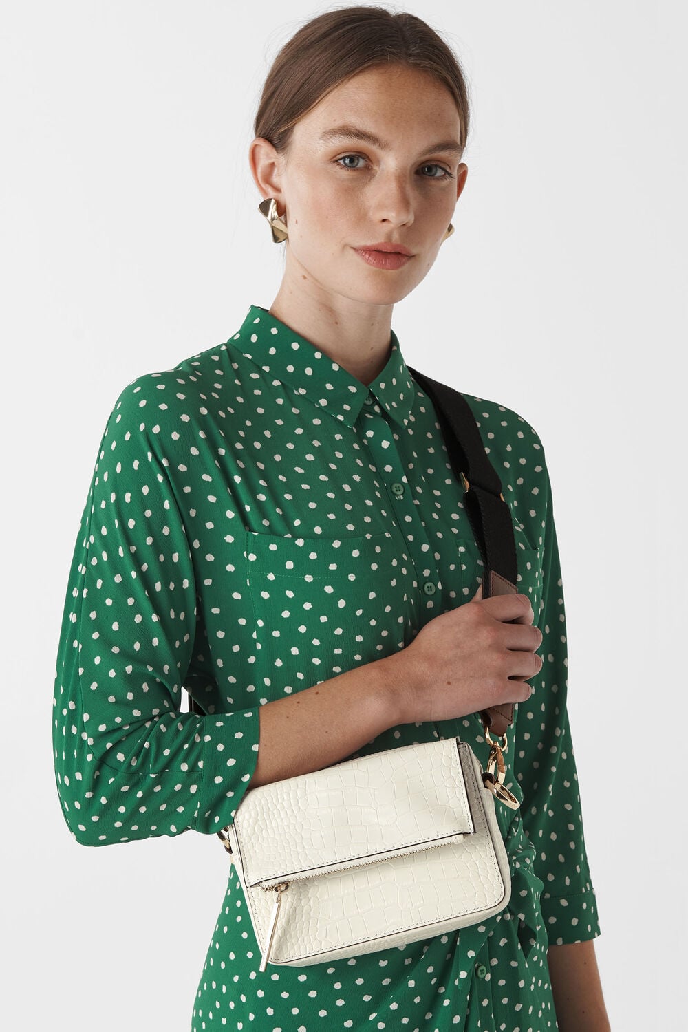 Millie Croc Crossbody Bag
