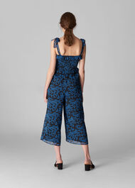 Bali Print Jumpsuit Blue/Multi