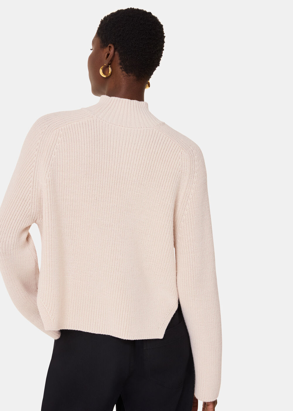 Wool Mix Side Detail Knit