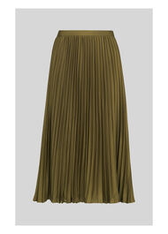 Kitty Pleated Satin Skirt