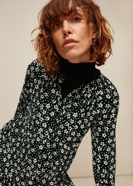 Daisy Spot Trapeze Dress