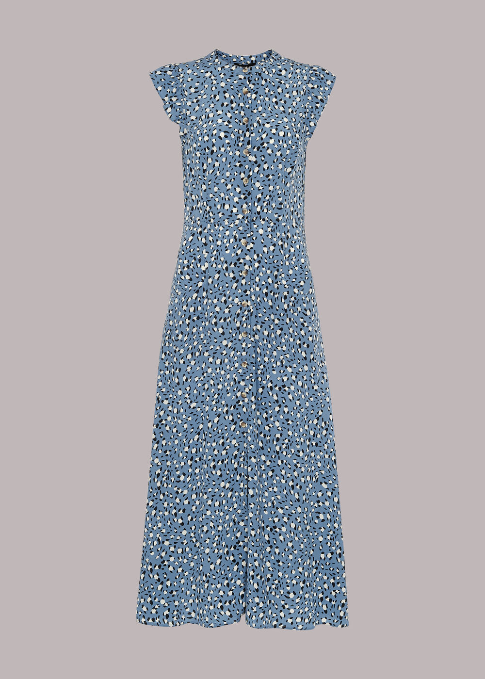 Wild Leopard Print Frill Dress