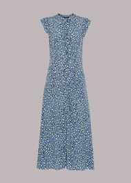 Wild Leopard Print Frill Dress