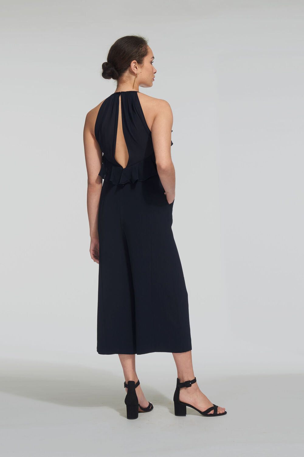 Sonia Frill Jumpsuit Navy