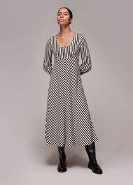 Misha Diagonal Print Dress