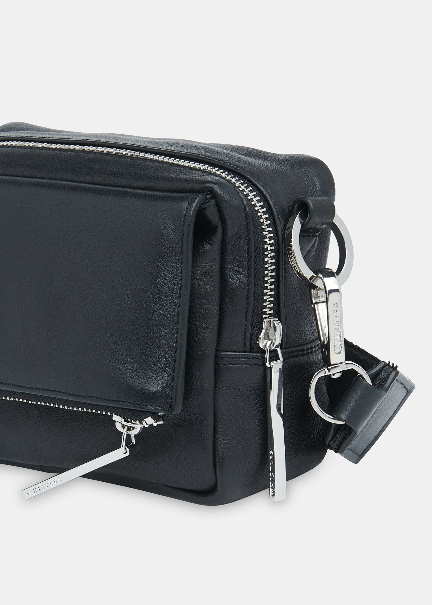 black leather cross body bags