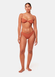 The Longing Ruched Underwired Bikini Top