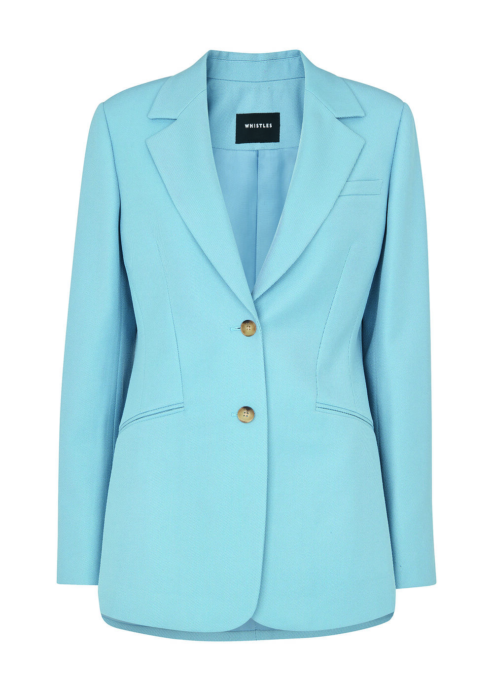 Wool Blend Tailored Blazer