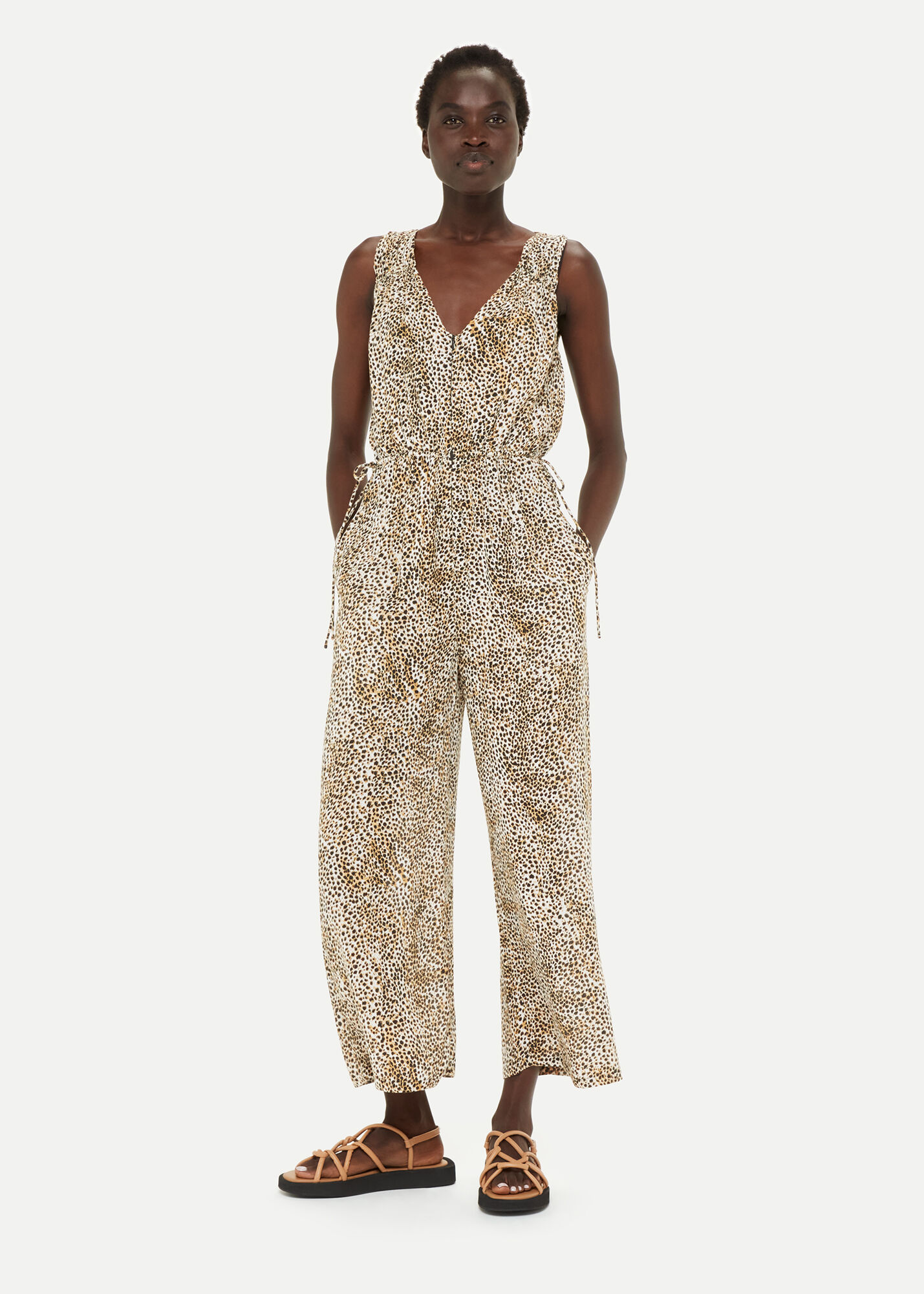 Zara sales jumpsuit leopard