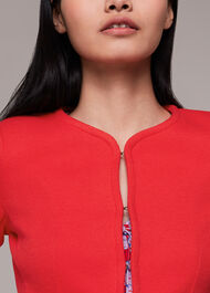 Jersey Collarless Jacket