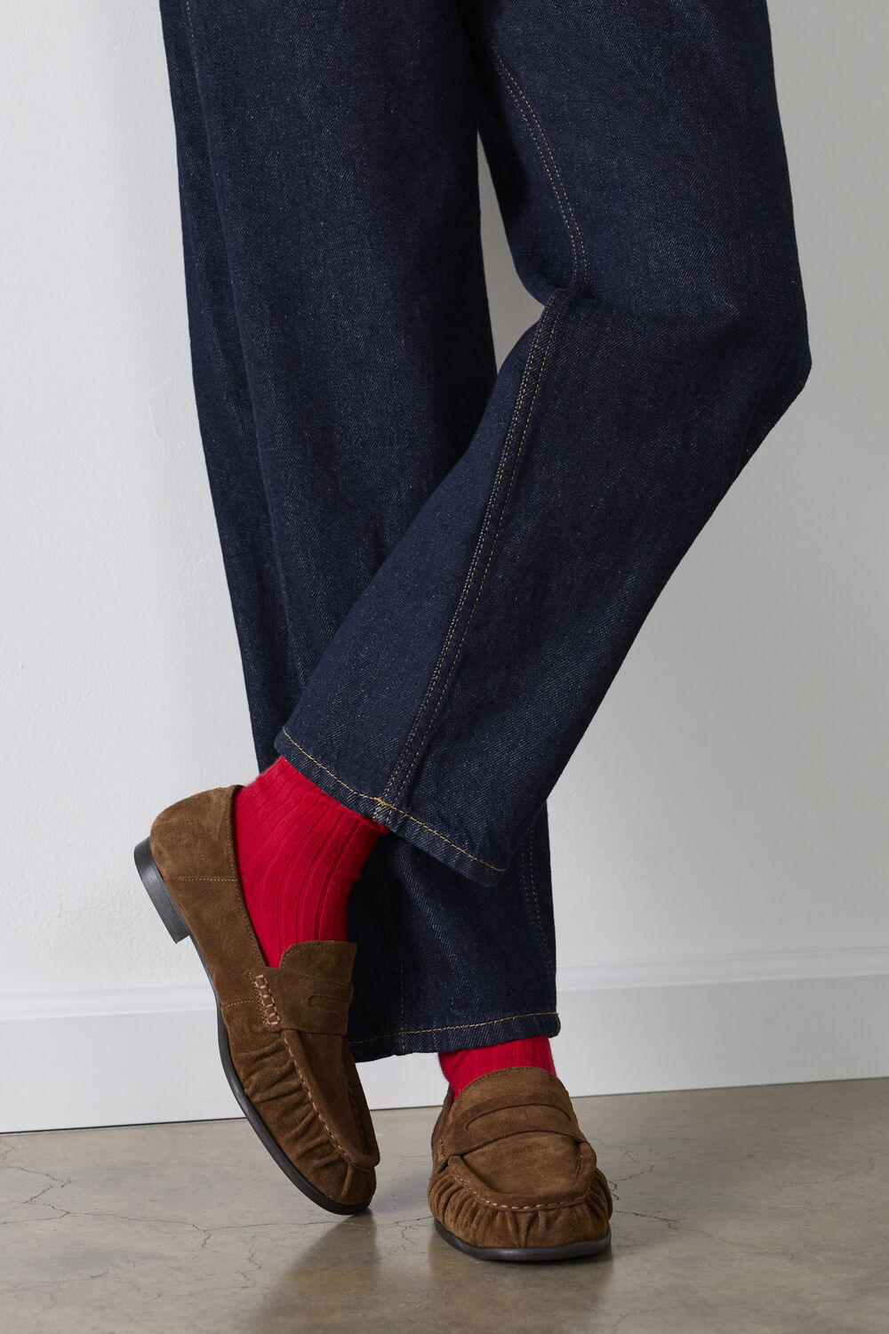 Dark Denim Authentic Barrel Leg Jean
