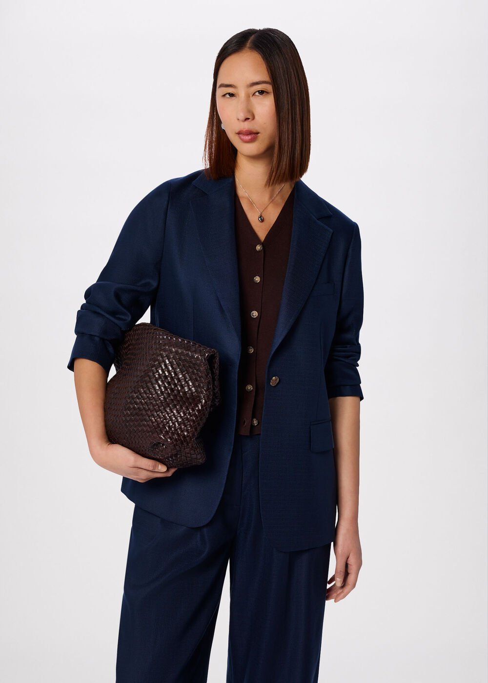 Relaxed Hopsack Blazer