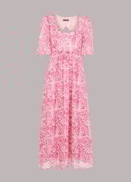 Abstract Batik Midi Dress