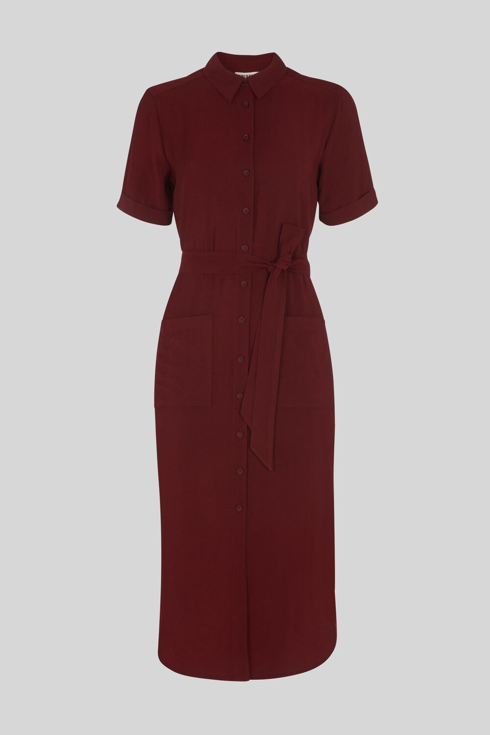 Montana Longline Shirt Dress Burgundy