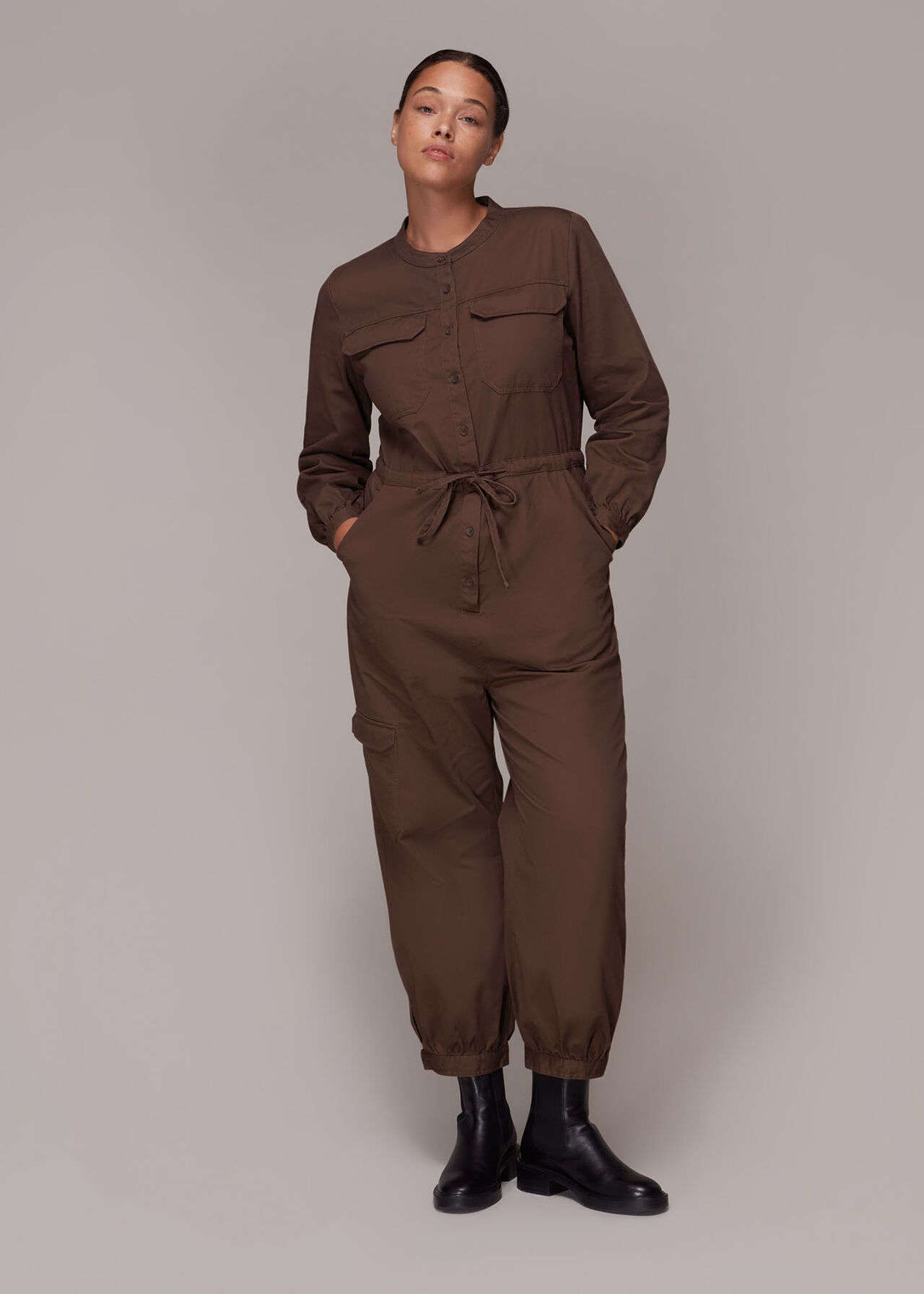 Sadie Utility Tie Jumpsuit