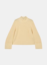 Rib Cable High Neck Jumper