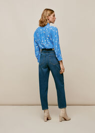 Watercolour Animal Blouse Blue/Multi