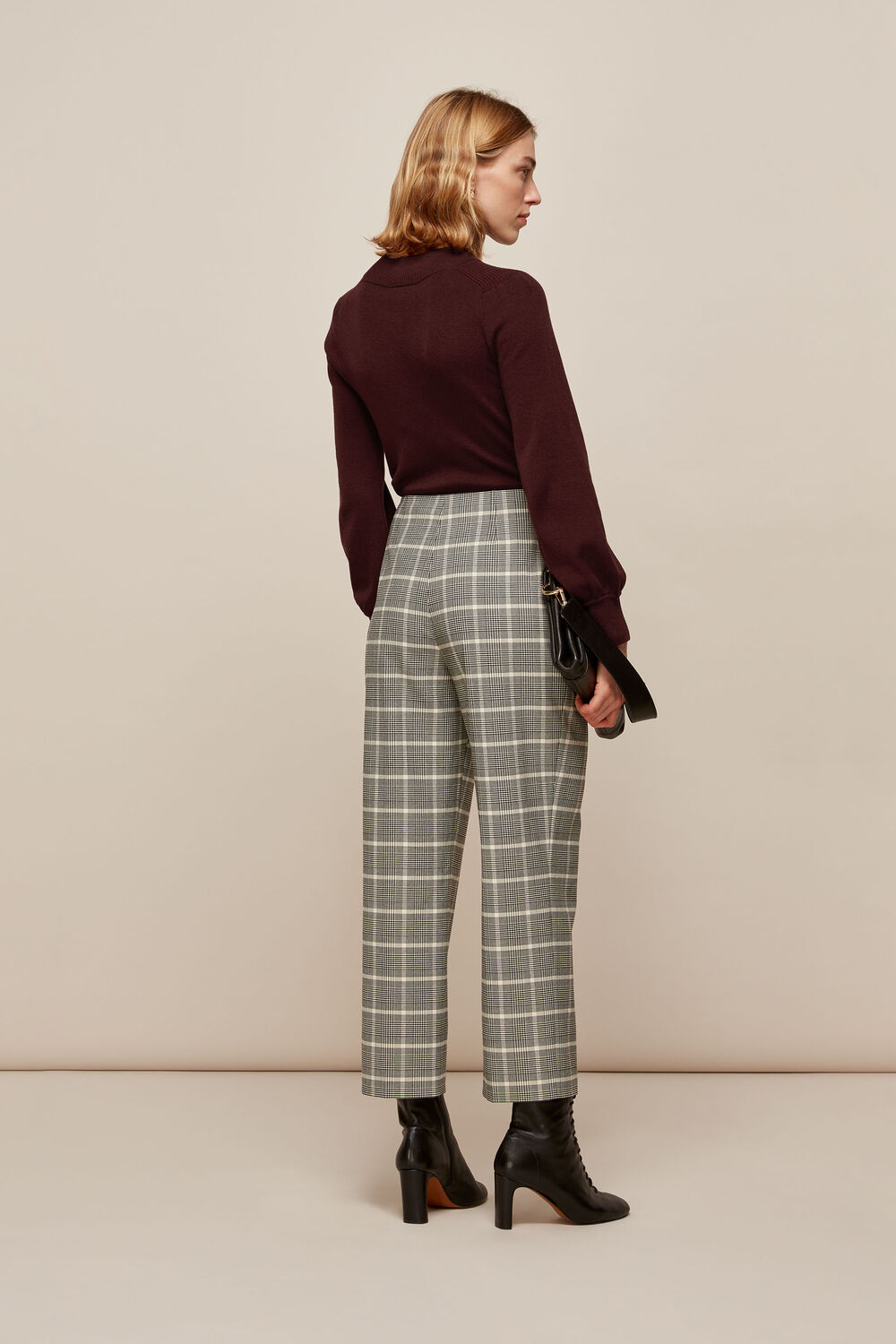 Blouson Sleeve Knit Burgundy