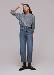Zig Zag Print Blouse