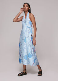 Melanie Map Silk Mix Dress