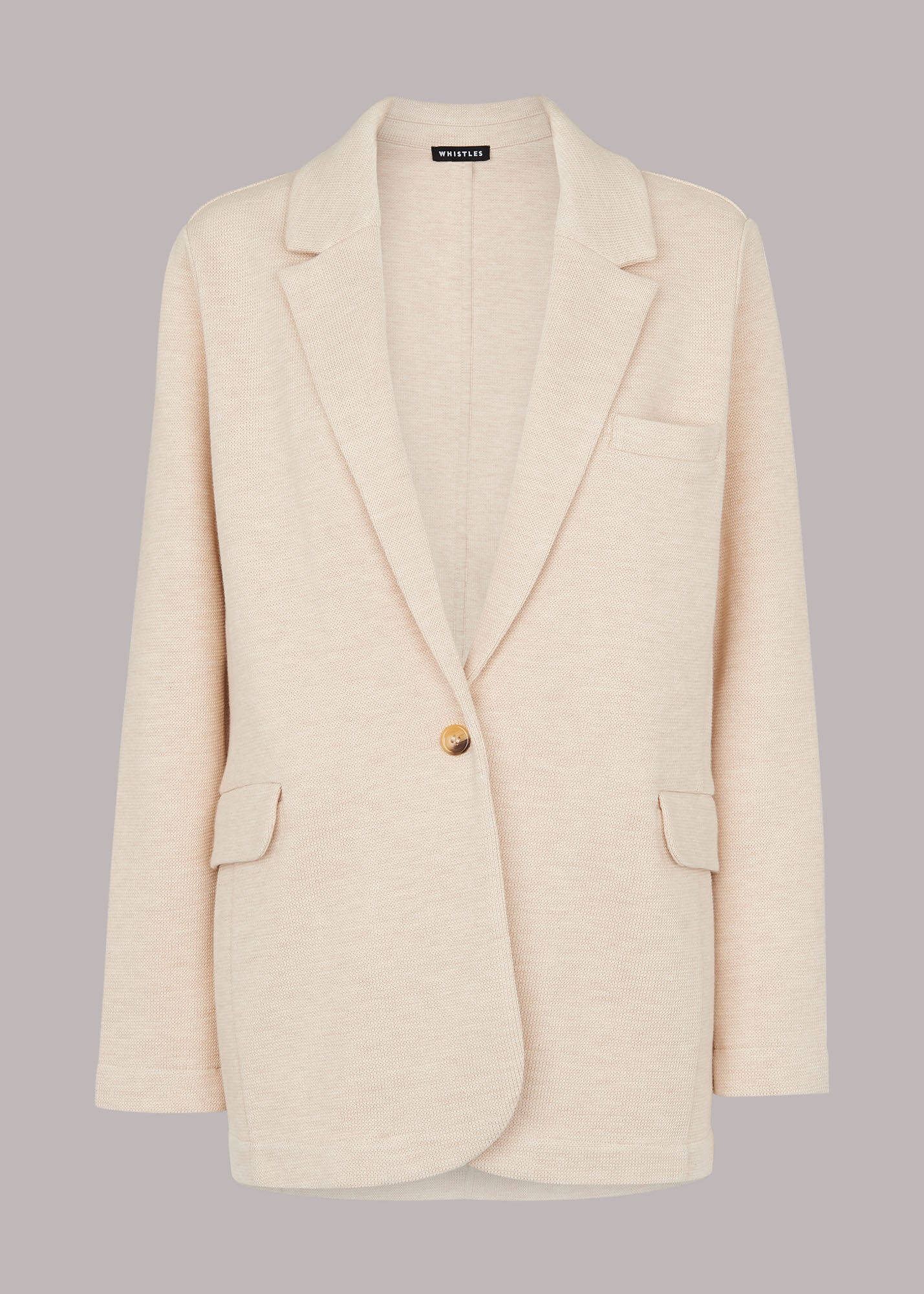 Oatmeal Jersey Boyfriend Blazer WHISTLES
