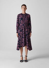 Papillion Print Shirt Dress