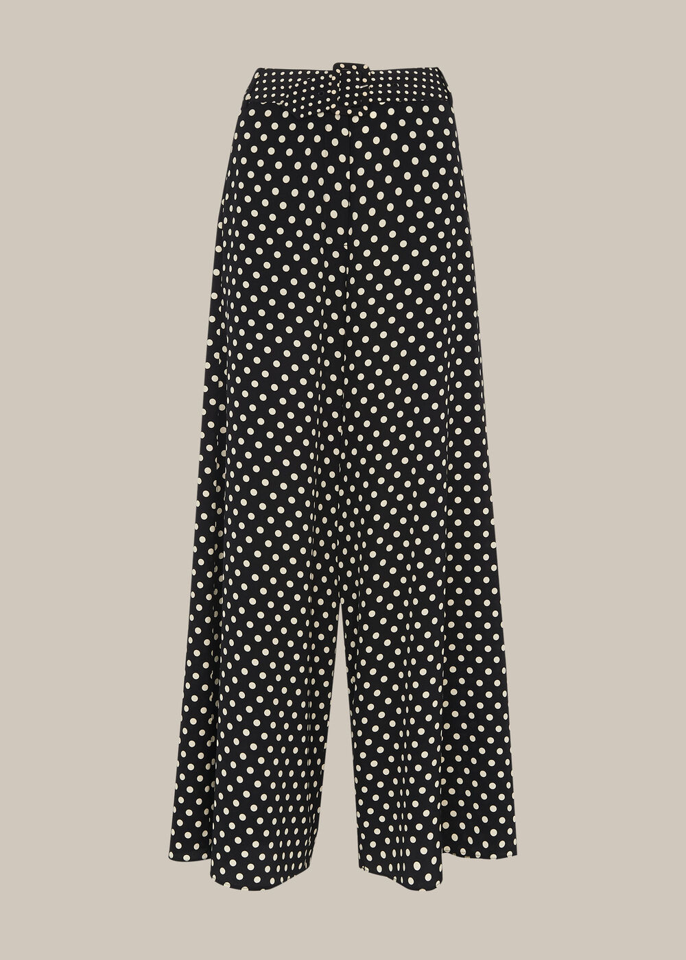 Spot Silk Palazzo Trouser