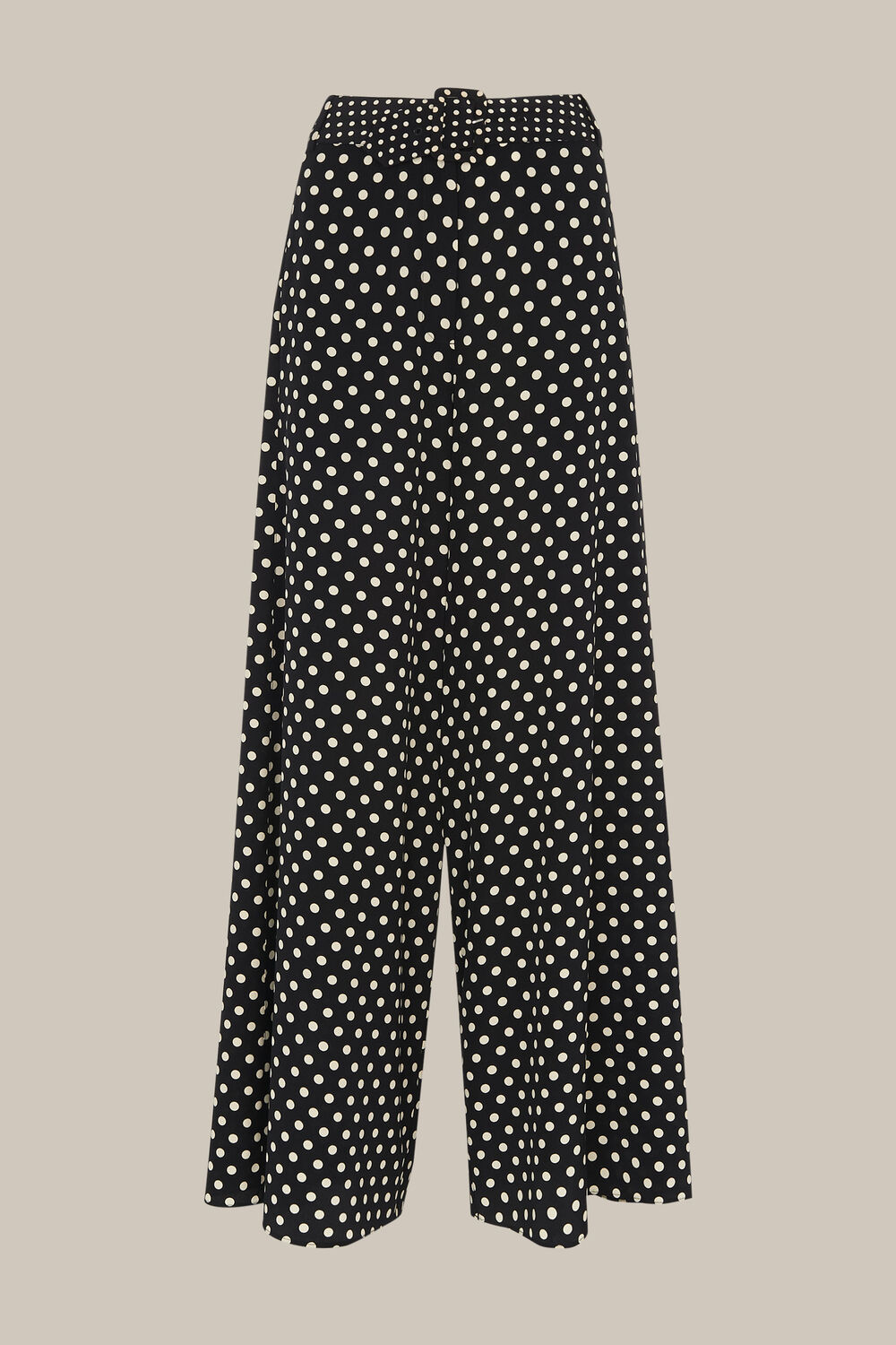 Spot Silk Palazzo Trouser