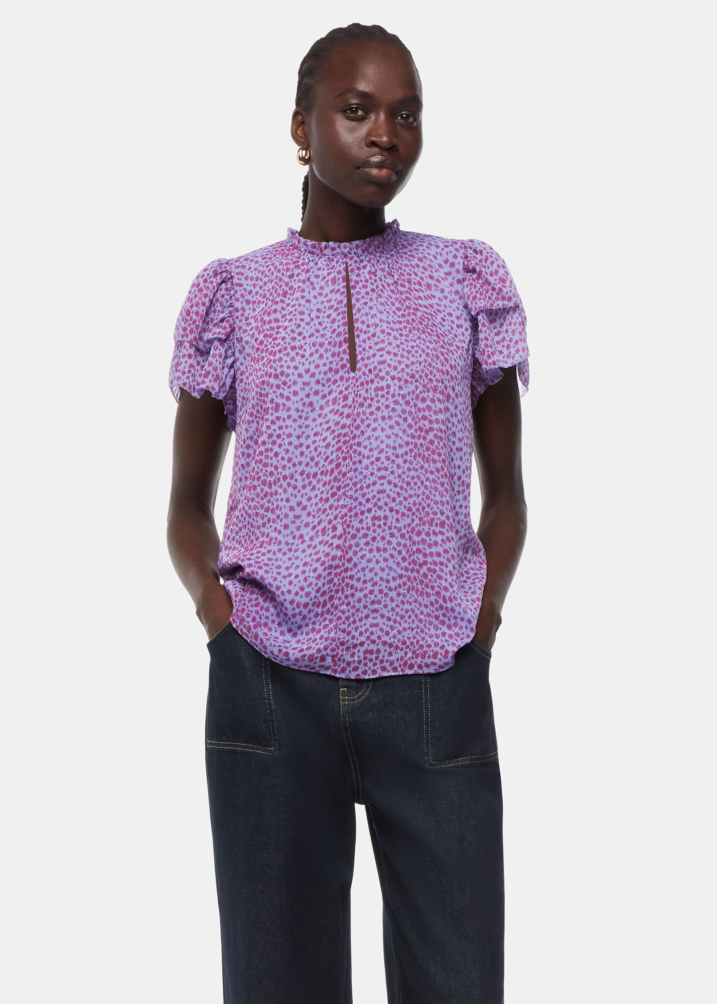 新品 MACHATT マチャット double frill shirts