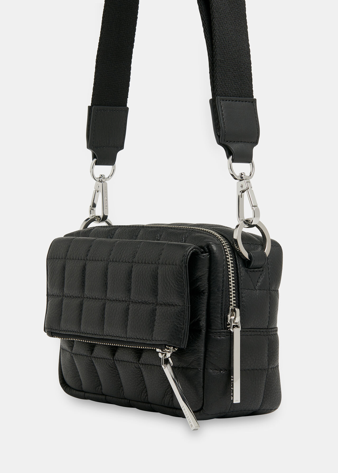Black Quilted Bibi Crossbody Bag WHISTLES