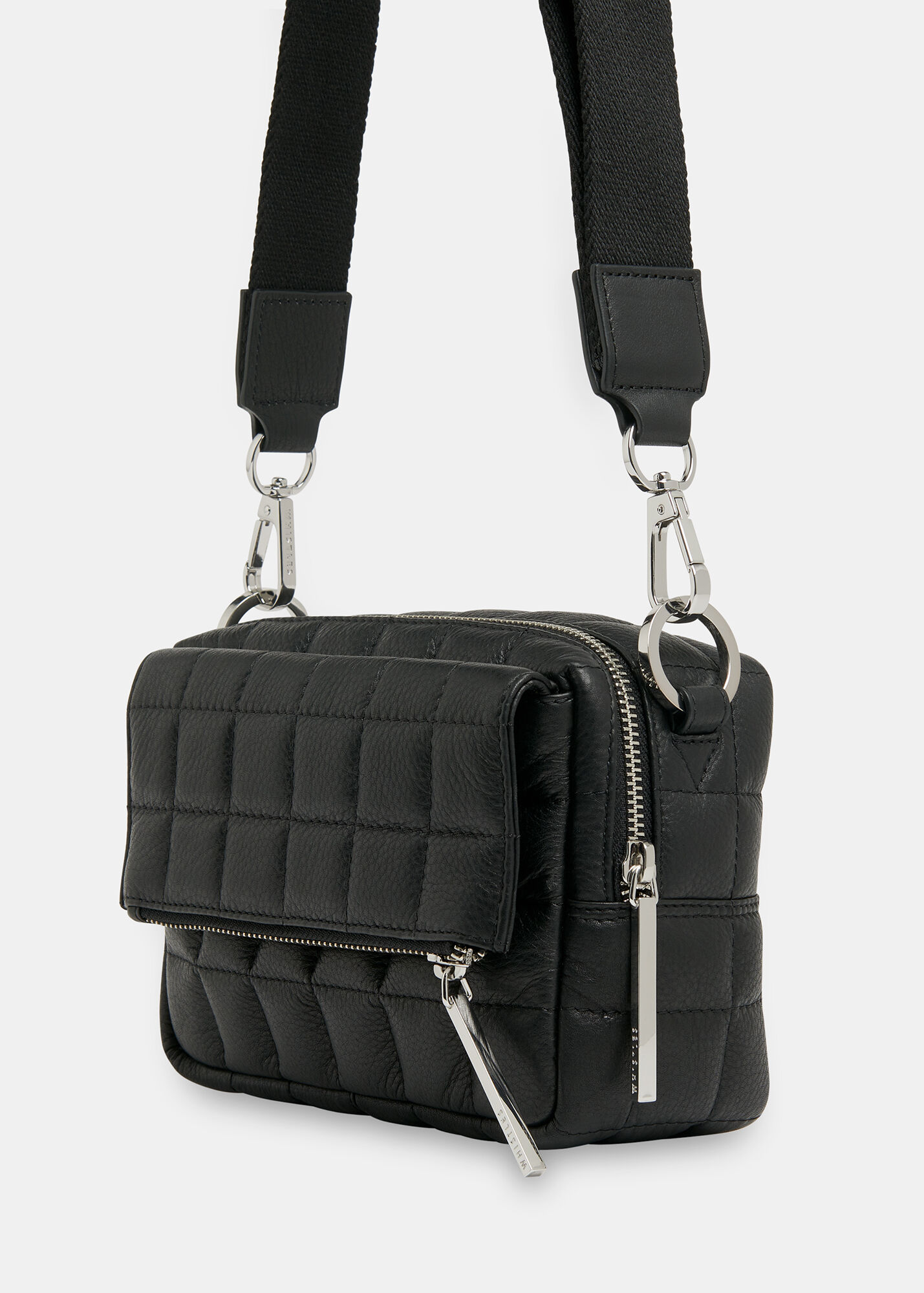Black Quilted Bibi Crossbody Bag WHISTLES