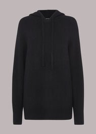 Ribbed Knitted Hoodie